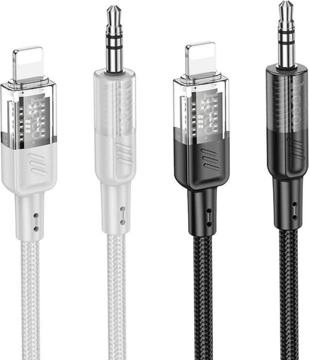 Image du produit Hoco UPA27 Digital Audio / AUX Umwandlungskabel auf Lightning, schwarz (1.20 m, Lightning)