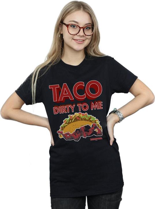 Image du produit - T-shirt DEADPOOL TACO DIRTY TO ME - Femme (XL)