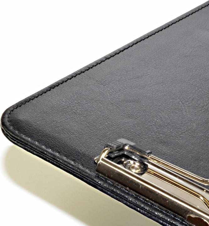 Produktbild Ecobra Schreibplatte A4 789250 schwarz, Kunstleder (23 x 32 cm)