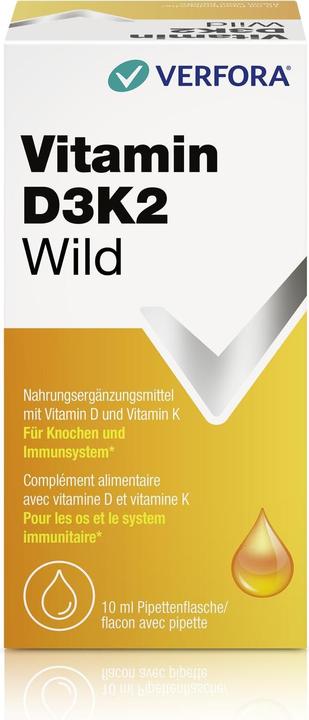 Immagine prodotto Verfora Vitamina D3K2 selvatica (10 Pezzo/i, Goccia)