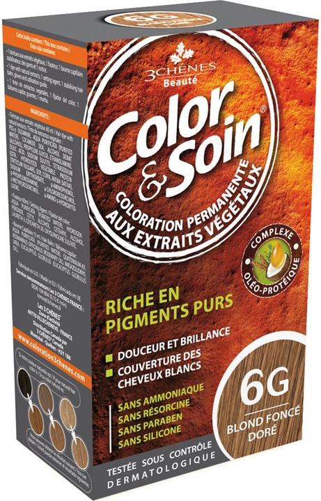3 Chênes Coloration 6G blond foncé doré (6G blond foncé doré)