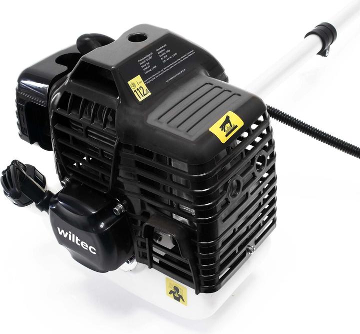 Actual product image Wiltec 2in1 petrol grass trimmer 1.76 hp brush cutter Brush cutter Lawn trimmer (Trim line, Metal cutting blade)