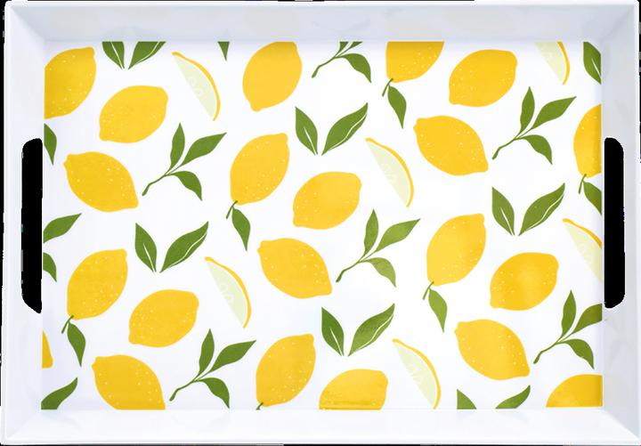 Zeller Present Tablett Melamin Lemons 50x35x5 cm
