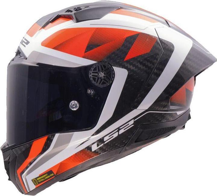 Actual product image LS2 FF805 THUNDER GP AERO RAUTE Integralhelm weiss-rot L (60 - 65 cm, L)