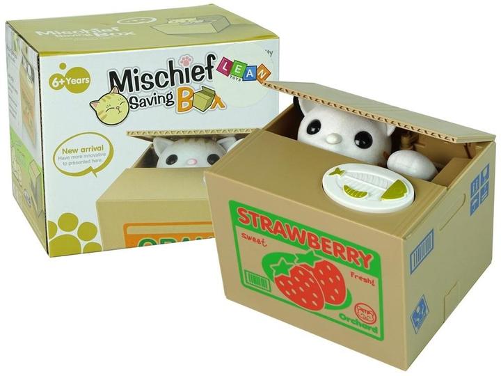 Immagine prodotto Lean Toys Il gatto del salvadanaio LEANToys impara a salvare una fragola