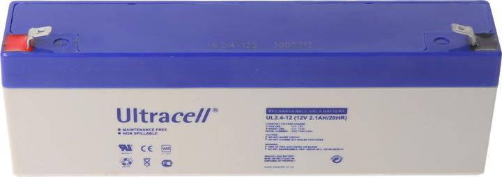 Image du produit Ultracell UL2.4-12 Accumulateur au plomb 12 volts 2,4 Ah, Faston 187, 4,8mm (12 V, 2.40 Ah)
