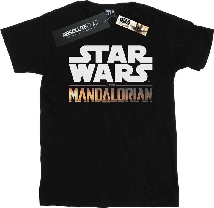 Immagine prodotto Star Wars The Mandalorian Logo Maglietta Uomo (XL)