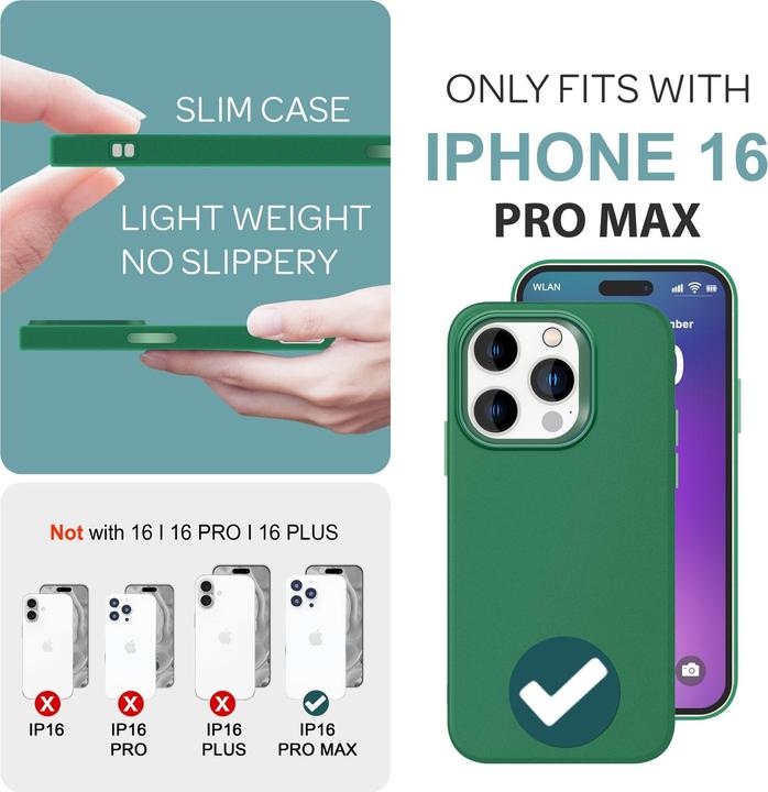 Actual product image Nalia Matt silicone cover (Apple iPhone 16 Pro Max)