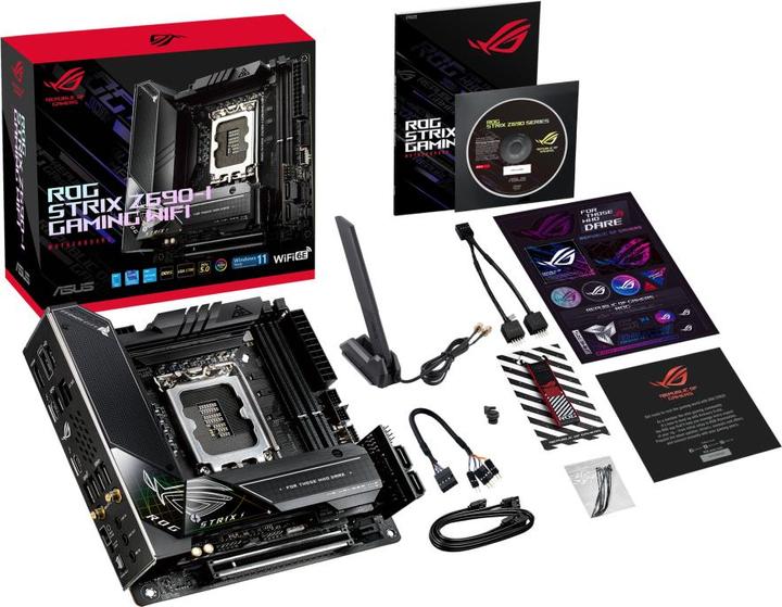 Actual product image ASUS ROG Strix Z690-I Gaming Wifi (LGA 1700, Intel Z690 (DDR5), Mini-ITX)