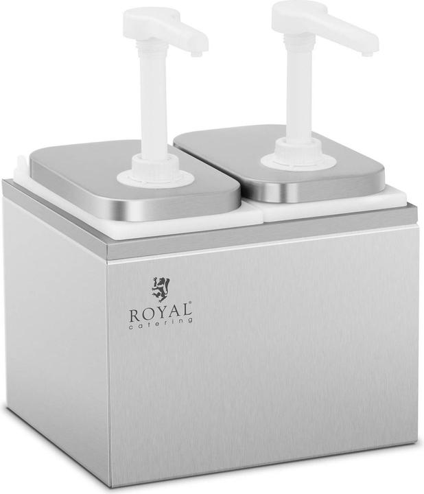 Actual product image Royal Catering Condiment Dispenser - 2 pumps - 2 x 2 L