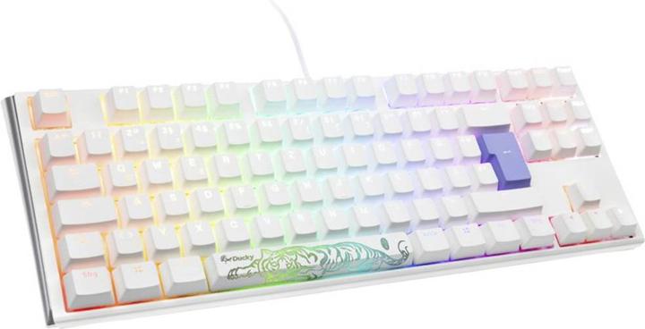 Image du produit Ducky One 3 Classic Pure White TKL Clavier de jeu, LED RGB - MX-Clear (DE, Filaire)