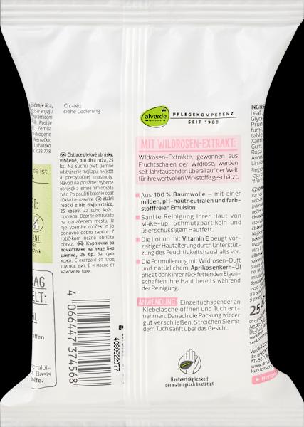 Produktbild dm alverde Reinigungstücher Bio-Wildrose (Reinigungstücher)