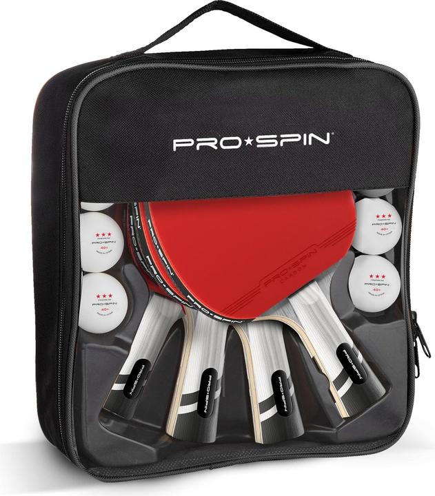 Pro spin Tischtennisschläger-Set für 4 Spieler