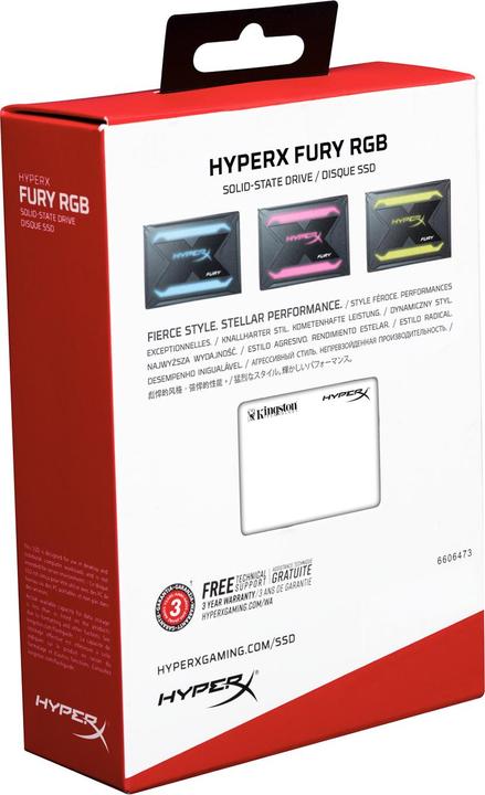 Produktbild HyperX Fury RGB (240 GB, 2.5")