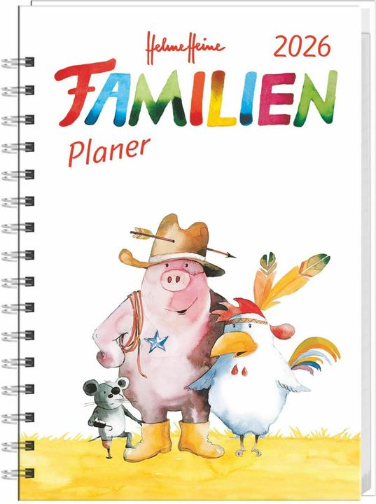 Actual product image Helme Heine: Familienplaner-Buch A6 2026 (A6, German)