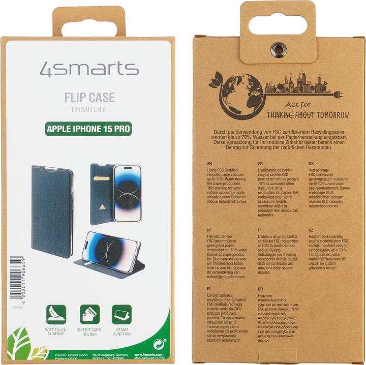 Actual product image 4smarts Flip Case Urban Lite (Apple iPhone 15 Pro)