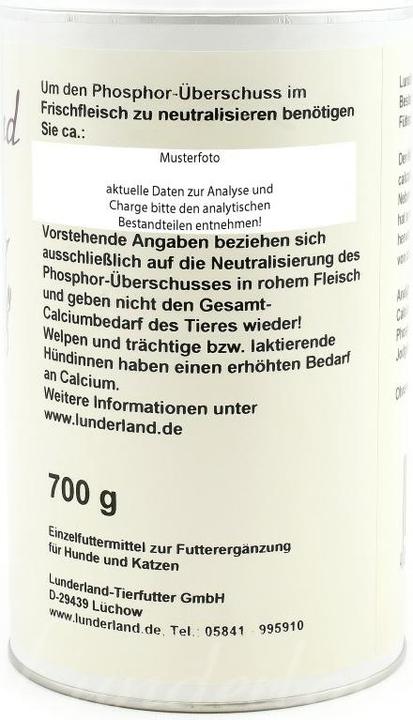Actual product image Lunderland Dog Food Supplement Algal Lime, 100 g (Adult, 1 pcs., 140 g)