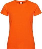 Damen T-Shirt Clique Classic-T 029361, Baumwolle, warnschutz orange, Grösse M (M)
