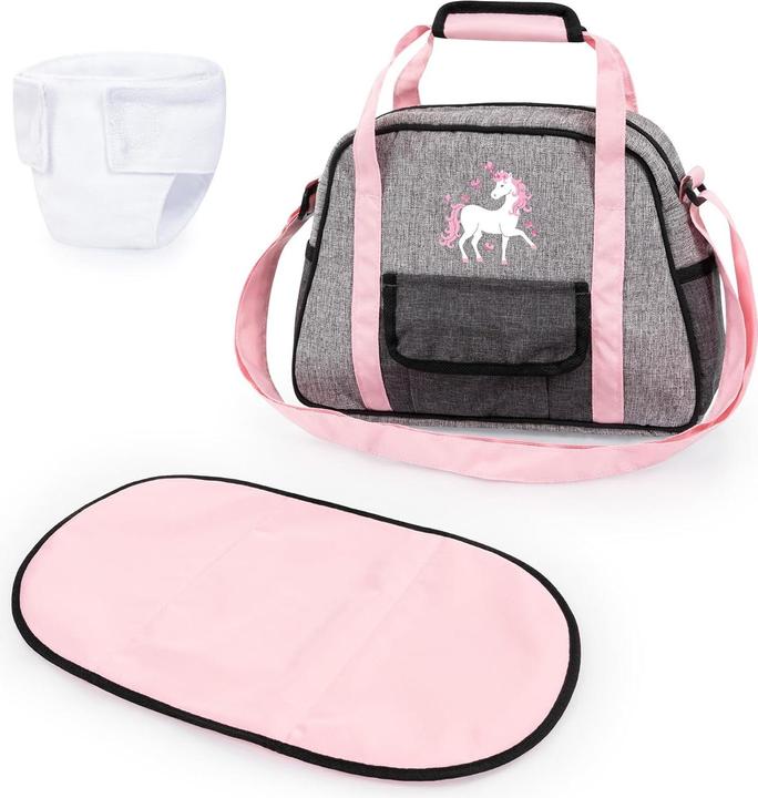 Actual product image Bayer nursery bag grey with unicorn (69033AB)