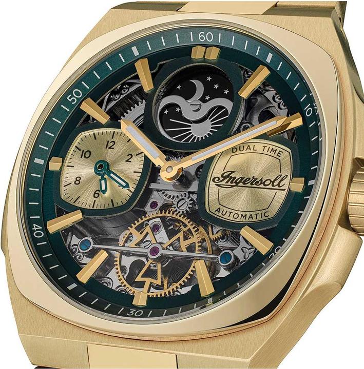 Actual product image Ingersoll 1892 Ingersoll I15803 Men's watch The Spirit Automatic 47mm 5ATM (Analogue wristwatch, 47 mm)