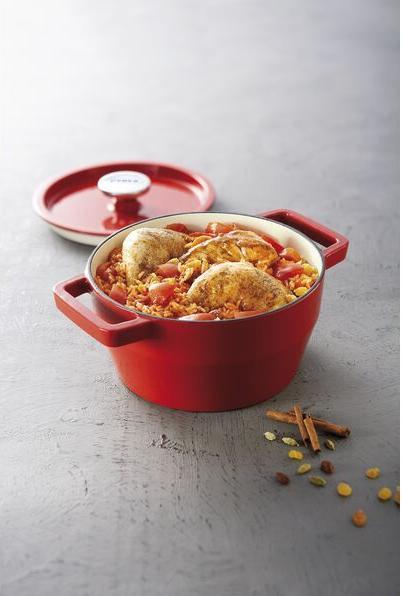 Image du produit Pyrex Slow Cook Cocotte ronde, avec couvercle, ø : 200 mm, rouge (20 cm, Poêle à frire, Céramique)