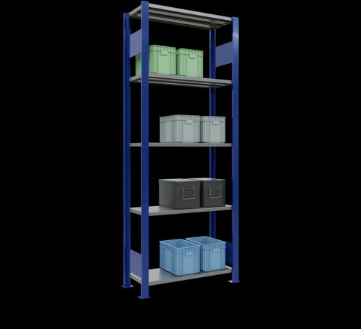 Immagine prodotto Schulte Lagertechnik Sistema di scaffalature di base senza viti MULTIplus150 con ripiani di lunghezza