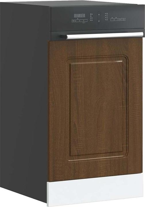 Produktbild VidaXL Geschirrspülerblende Kalmar Braun Eichen-Optik 45x1,5x67 cm