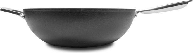Actual product image Moneta Armonia Wok Sauté Pan, Non-Stick and Anti-Scratch Coating, Suitable for All Stovetops, Dishwasher Sa (32 cm, Wok, Aluminium)