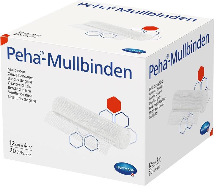 Actual product image Hartmann Peha® gauze bandages 4 m x 8 cm / 20 pcs.