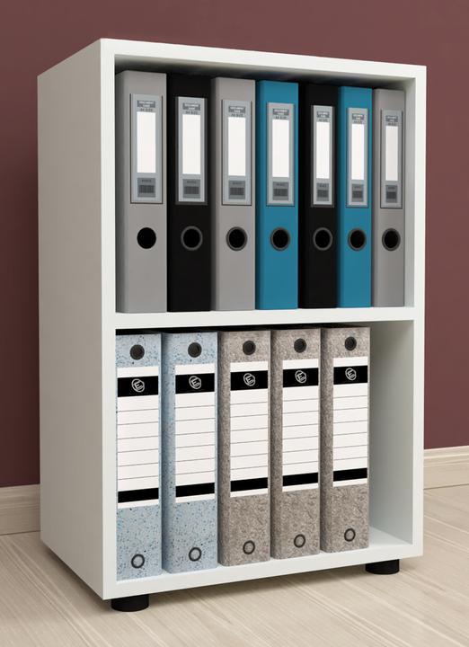 Image du produit VCM Bureau en bois Étagère à livres Étagère à dossiers Étagère à classeurs Étagère à livres Ulas 2f (49 x 32 x 74 cm)