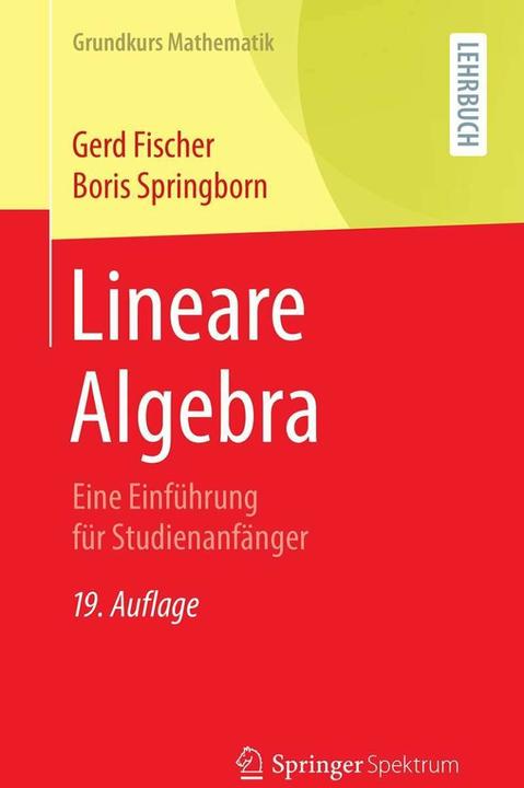 Immagine prodotto Lineare Algebra (Tedesco, Gerd Fischer, 2020)