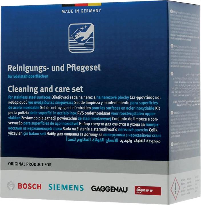 Immagine prodotto Siemens Set per la pulizia dell'acciaio inossidabile, anticalcare viennese