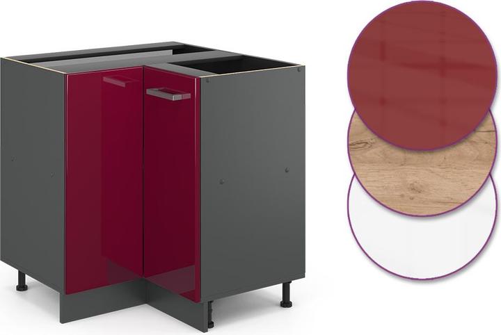 Actual product image Vicco Eckunterschrank R-Line (75.5 x 46 x 81.5 cm)