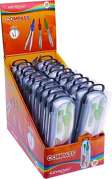 Immagine prodotto Keyroad -bussola, metallo, in astuccio con grafite, colori misti
