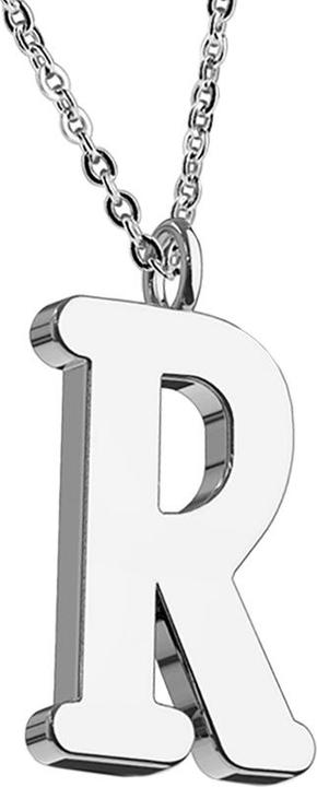 Immagine prodotto Star Piercing Catena d'argento con ciondolo lettera R (senza ottone, Acciaio chirurgico 316L)