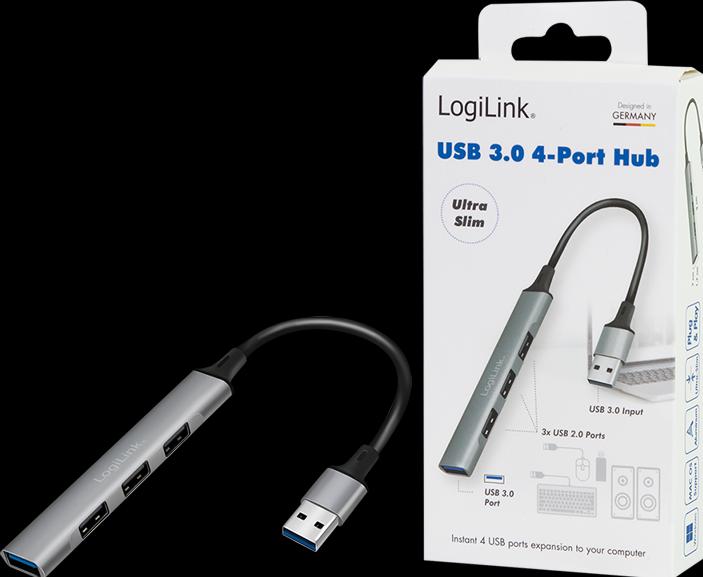 Actual product image LogiLink UA0391 (USB-A, 4 Ports)