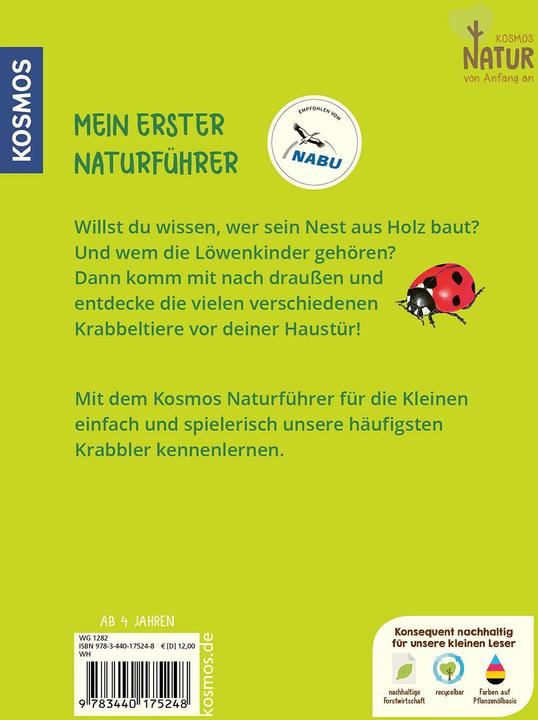 Produktbild Kosmos Mein erster Naturführer, Was krabbelt denn da? (Deutsch, Steffen Walentowitz, Julie Sodré, Veronika Lang, 2023)