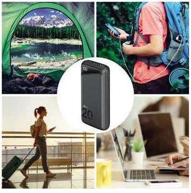 Actual product image Goobay Powerbank 53939 20000 mAh Black (20000 mAh, 22.50 W, 74 Wh)