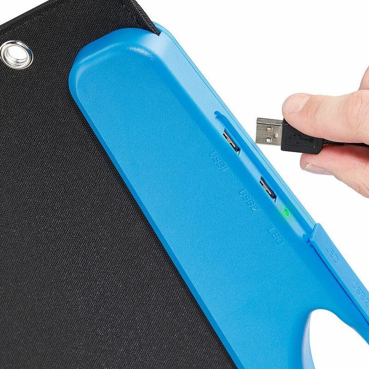 Image du produit Ective SunDock 60W USB Sac solaire 12V Panneau solaire mobile Panneau solaire pliable (60 W, 2.50 kg)