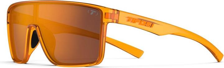 Actual product image Tifosi Sanctum Amber Blaze-Brille Atomic Mirror Ar-Glas Xx % Lichtdurchlässigkeit Neon Lights Line