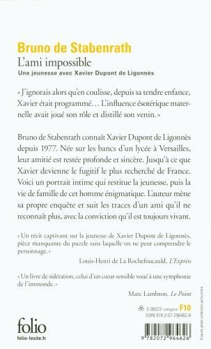 Image du produit Stabenrath:L'Ami Impossible (Français, Bruno de Stabenrath, 2022)