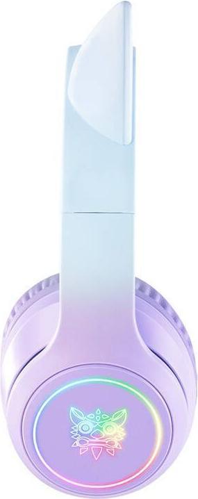 Produktbild Onikuma B90 RGB Cat Ears Gaming Headphones purple (Kabelgebunden, Kabellos)