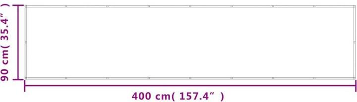Image du produit VidaXL Pare-vue pour balcon 100 % polyester Oxford (400 cm)
