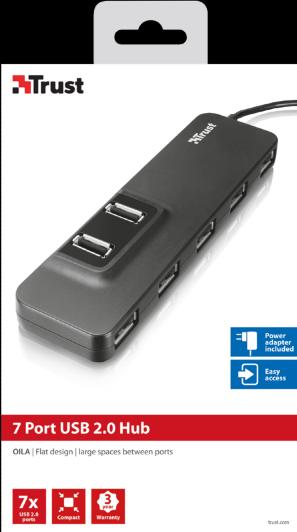 Produktbild Trust Oila (USB-A, 7 Ports)