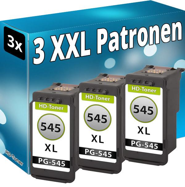 Produktbild Druckfuxx 3x TINTE PATRONEN PG-545 XL für CANON MG2550s MG2555s MG2940 MG2950S b