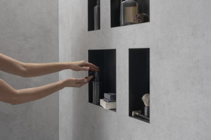 Produktbild hansgrohe HG Wandnische XtraStoris Minimalistic m offen. Ra 300x150x100mm mattschwarz