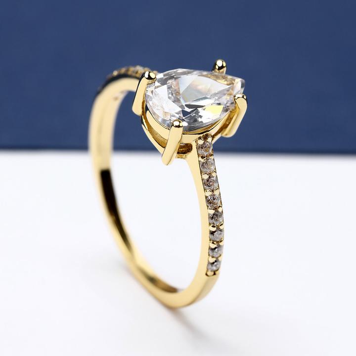 Produktbild Morellato Elegant gold-plated ring with zircons Tesori SAIW2100 - Circuit: 50 mm (50, 925 Silber)