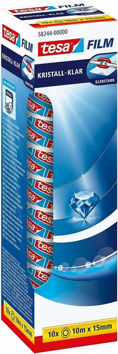 Actual product image tesa tesafilm 10x CRISTAL-CLAR adhesive tape (15 mm)