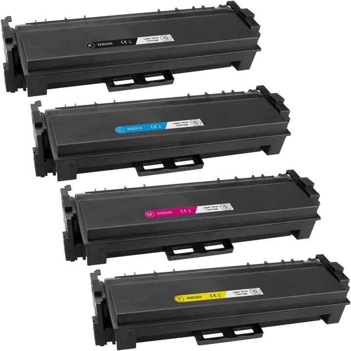 Actual product image Plutoos HP W2030X W2031X W2032X W2033X 415X Toner XXL Compatible, Set of 4