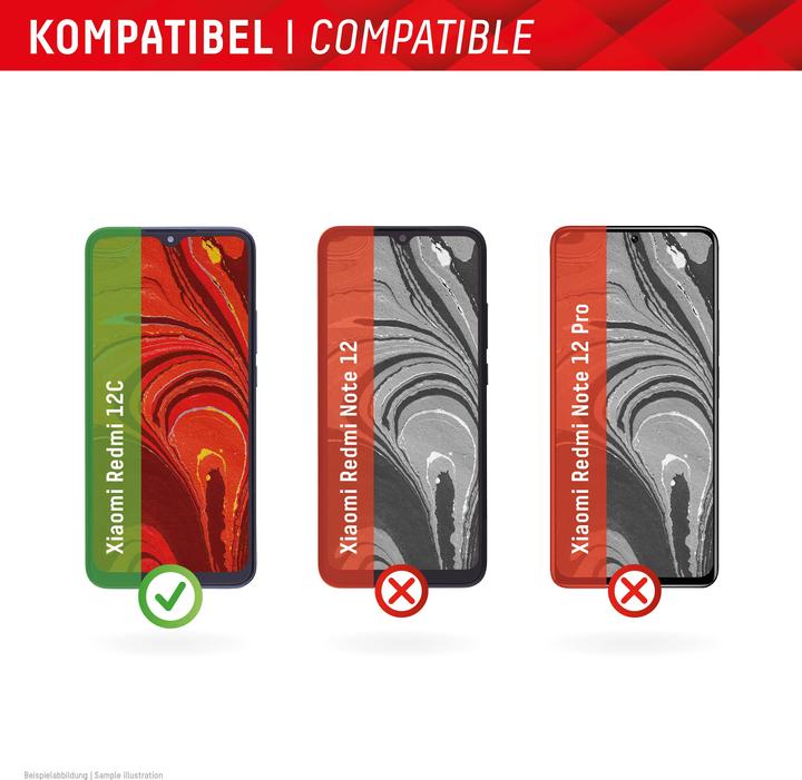 Immagine prodotto Displex Real Glass, 2D Panzerglas (1 Pezzo/i, Xiaomi Redmi 12C)